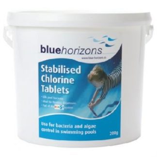 Blue Horizons - 200g STABILISED Chlorine Tablets 1 X 2kg SLOW RELEASE
