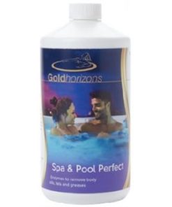 GOLD HORIZONS - Spa & Pool Perfect 1 X 1 litre reduce scum body oils cosmetics