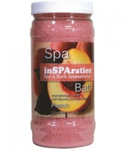 inSPAration RX Crystals - Peach 6 X 553 gram Soothing scents Epsom Salt spa