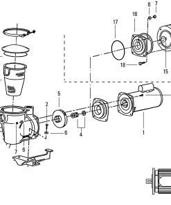 Certikin 2Hp Aquatron 3 Motor 3 Phase (EM3200)