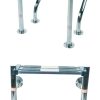 Certikin 1.7” / 43Mm Extended Gibralter Rails Only 800Mm With Flanged Feet (CEMPR)