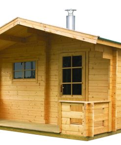 Certikin Harvia 2000 X 2000Mm Outdoor Sauna & Changing Room C/W Wood Burning Heater (HSO4000W)