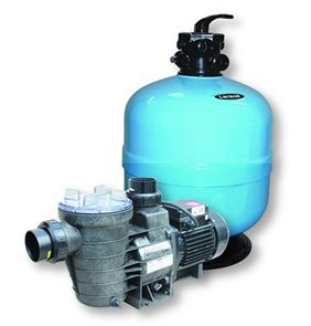 Certikin 24" Lacron Filter C/W Media & 1Hp Aquaspeed Pump (ZZ2552)