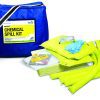 Certikin Spill Kit - Large - Includes 50 Pads, 4 Socks, 2 Cushions, 1 Slab, Disposable Bag & Tie, Gloves And Goggles (SPILL02)