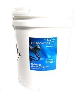 Blue Horizons - Stabilised Chlorine Granules 1 X 10kg Rapid dissolve Neutral PH