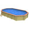 Plastica Westminster Wooden Swimming Pool - 8.2m x 4.6m Stretched Octagonal