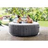 Intex Greywood Deluxe PureSpa - 4 Person - Item includes 2 x Foam Headrests & Multi-Colored LED light. Includes wireless control panel Swimming pool