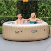 Intex PureSpa Bubble 4 Person Round with updated control base Swimming pool outdoor