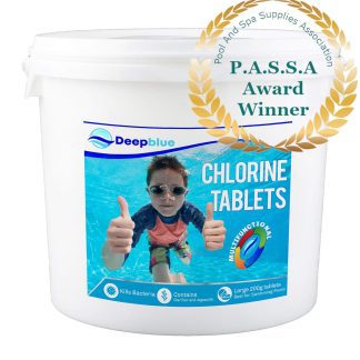 Deep Blue Pro - Multifunctional 200g Chlorine Tablets 25 kg Long lasting stabilised clarifier algae inhibitor