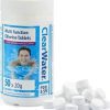 1 kg Multifunction Chlorine Tablets, 4-in-1 Dispenser Tablets (Sanitiser, Stabiliser, Algaecide and Clarifier) for Pools and Hot Tubs, 50 x 20 g