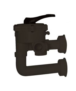 Selector valve 2,5” black with connections