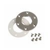 Foil flange for inflow nozzle of foil pools