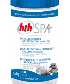 HTHSCT126 hth Spa 20g Multifunctional Stabilised Chlorine Tablets 1.2kg 6 per pack