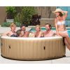 Intex PureSpa 6 Person Bubble Massage Inflatable Hot Tub Sahara Tan