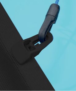 Plastica 20ft Domestic Cover Leading Edge Black - Slide Lock Clip