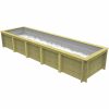 Plastica Nazca 8m x 2m Wooden Lap Pool No Braces for Inground InstallationsBraces to be ordered separately for delivery before pool structure