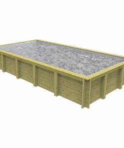 Plastica Nazca 8m x 4m Rectangular Wooden Pool