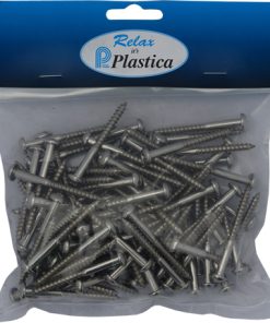 Plastica 100 S Steel No10 x 2in Self Tapping Screws