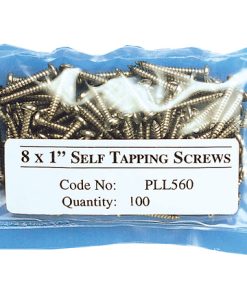 Plastica 100 S Steel No8 x 1in Self Tapping Screws