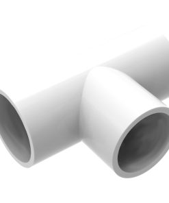 1.5in Plastica White Tee Joint P P P - Single