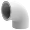 Plastica 1.5in 90 Deg Elbow P P White Pack of 10