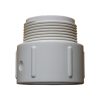1.5in Plastica White Socket Nipple P MT - Single