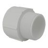 2in Plastica White Socket Nipple P MT - Single