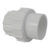2in Plastica White Socket Union P P - Single