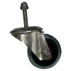 Unbraked 3 Stainless Steel Castor for 43mm Tube