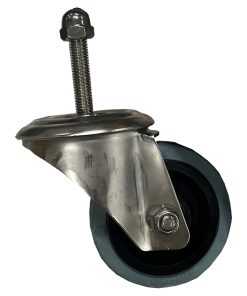 Unbraked 3 Stainless Steel Castor for 43mm Tube