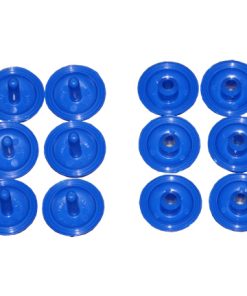 Plastica Blue Press Fix Connectors Pack of 50