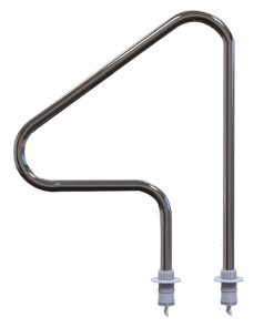 Plastica 43mm Grade 316 Stainless Steel Single Gibraltar Grabrail cw Anchor