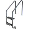 Plastica 43mm 316 Grade Double Flanged Stainless Steel Standard Ladder with 2 S/S Treads