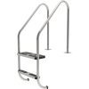 Plastica 43mm 316 Grade Flanged Stainless Steel Standard Ladder with 2 S/S Treads