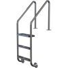 Plastica 43mm 316 Grade Double Flanged Stainless Steel Standard Ladder with 3 S/S Treads