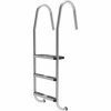 Plastica 43mm 316 Grade Stainless Steel Slimline Ladder with 3 S/S Treads