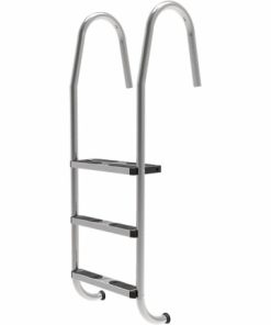 Plastica 43mm 316 Grade Stainless Steel Slimline Ladder with 3 S/S Treads