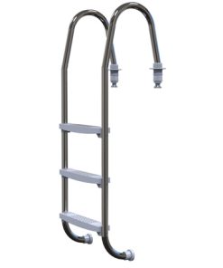 38mm Slimline Stainless Steel Ladder with 3 ABS Treads