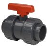 2in Grey PVC  Double Union Ball Valve