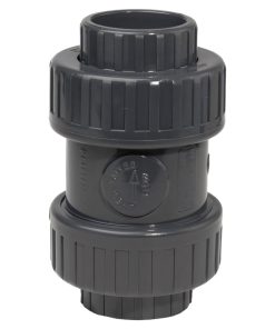 1.5in Grey PVC  Double Union Check Valve