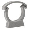 2.5in Grey PVC Pipe Clip with Safety Clip