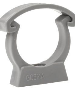 2.5in Grey PVC Pipe Clip with Safety Clip