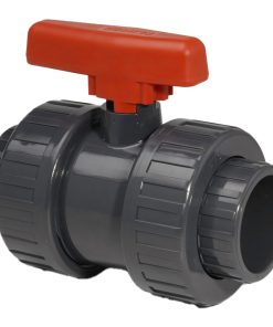 90mm Grey PVC Double Union Ball Valve