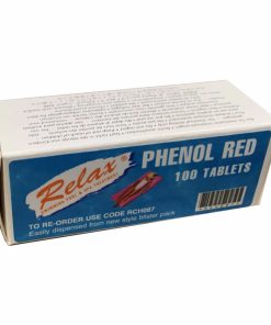 Plastica 100 x Relax Phenol Red Rapid Tabs
