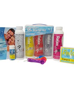 Plastica 4 x Premium Relax Spa Starter Kit - Brominating Chlorine Granules