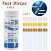50PCS Chlorine Dip Test Strips Hot Tub SPA Swimming Pool PH Tester Paper set