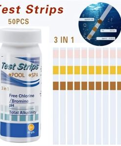 50PCS Chlorine Dip Test Strips Hot Tub SPA Swimming Pool PH Tester Paper set