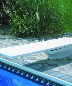 Frontier III Residential Diving Boards 75747 | 6ft Frontier III diving board + Flyte Deck stand - white