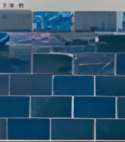 Deep Blue Crystal Mosaic Blue Tiles - 49x74mm for Concrete Pools, 304x304mm Sheet
