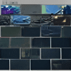 Deep Blue Crystal Mosaic Dark Tiles - 49x74mm for Concrete Pools, 304x304mm Sheet